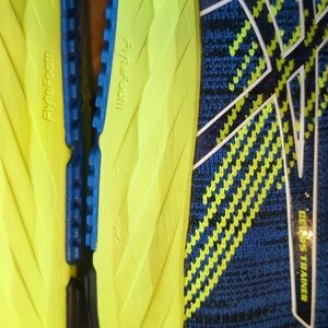 ASICS Men's Gel Blue and Neon Green Trainer Athletic Shoes 12.5 (Women US14)